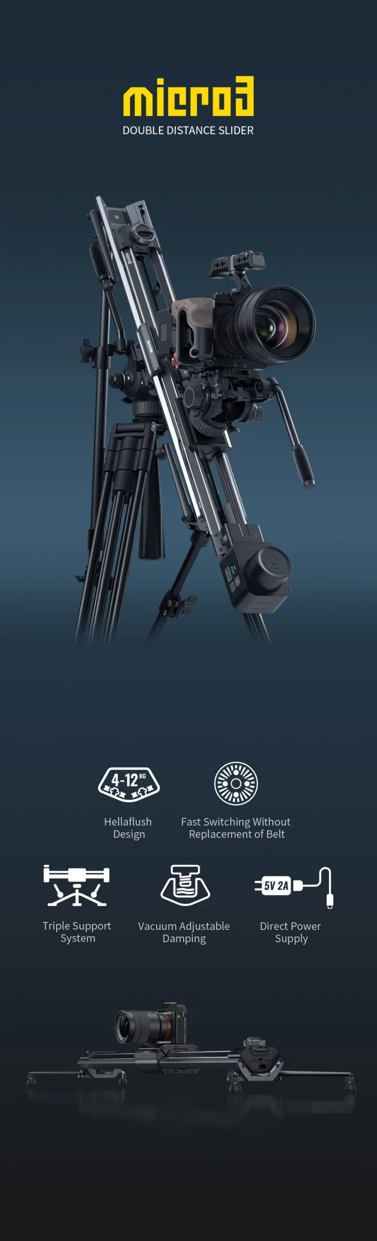 ZEAPON - Micro3 Series Double Distance Slider