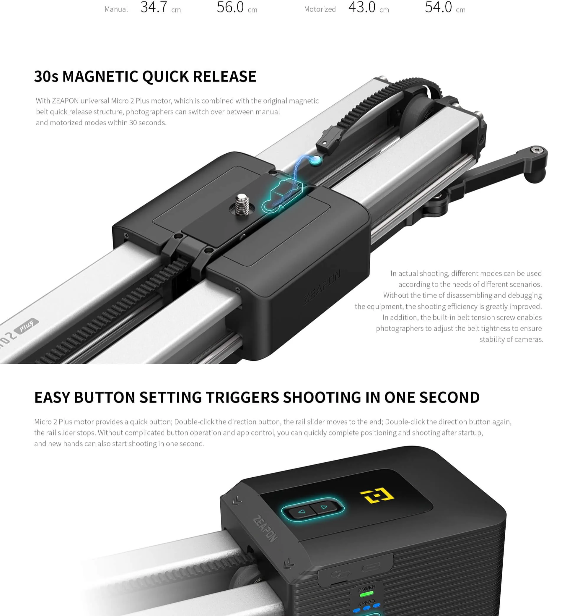 ZEAPON - Micro2 Plus Double Distance Slider