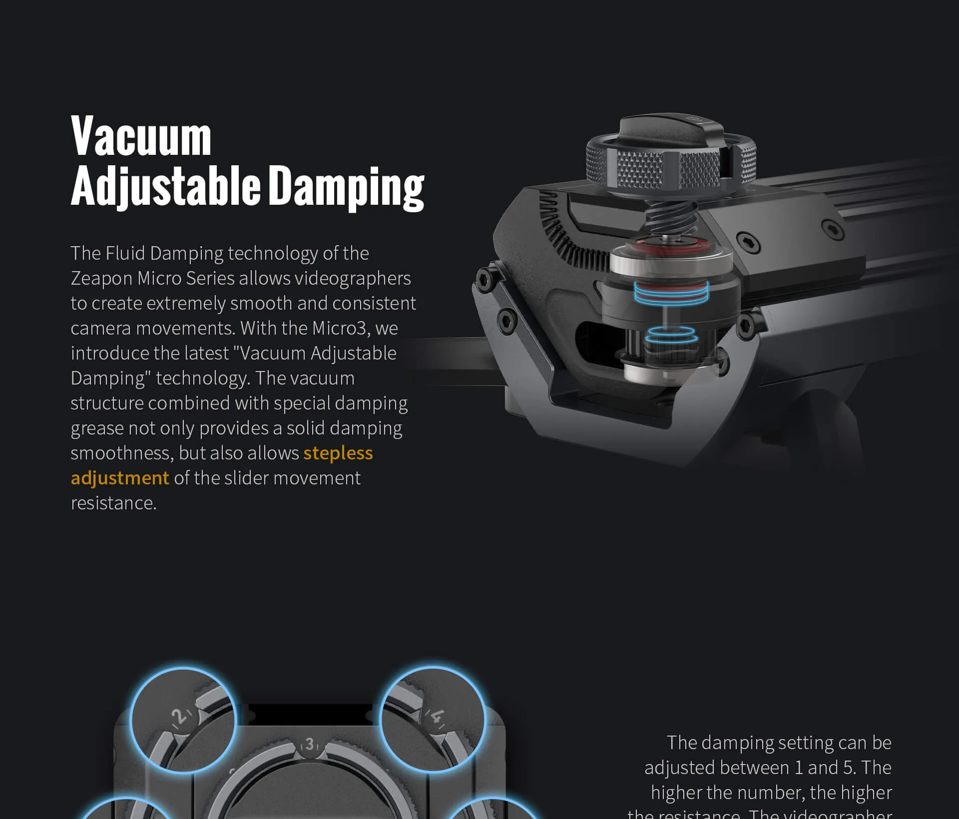 ZEAPON - Micro3 Series Double Distance Slider