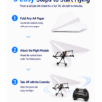 HM939 DIY A4 Paper RC Airplane